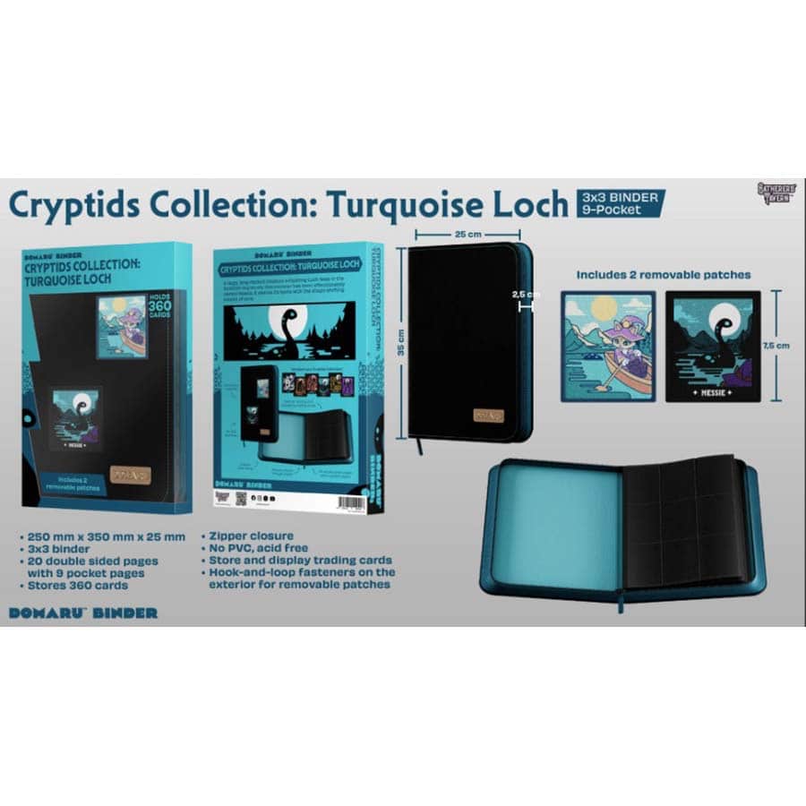 Gatherers' Tavern Pte Ltd -  Cryptid Collection - Gatherers' Tavern: Cryptids Collection: 9-Pocket Binder: Turquoise Loch