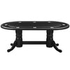 84'' TEXAS HOLD'EM GAME TABLE - BLACK