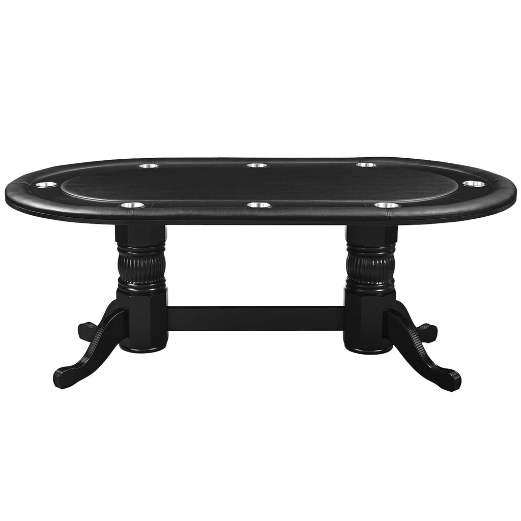 84'' TEXAS HOLD'EM GAME TABLE - BLACK