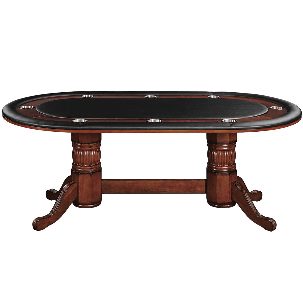 84'' TEXAS HOLD'EM GAME TABLE - CHESTNUT