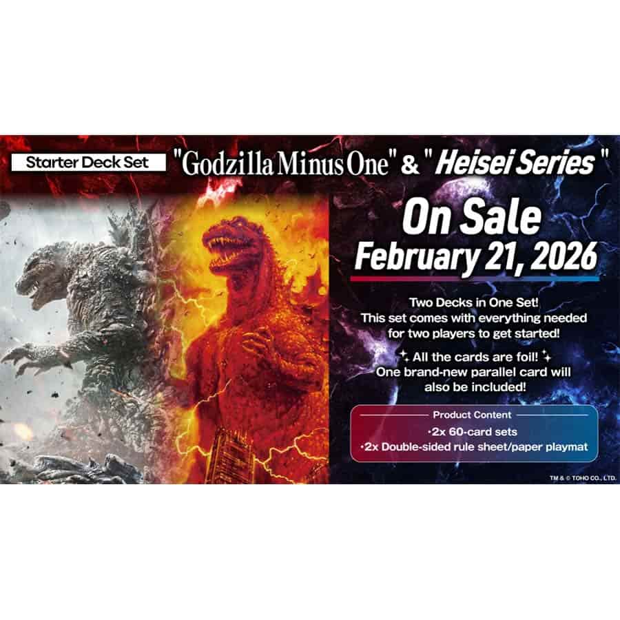 Bushiroad Se-Asia Pte Ltd -  Godzilla Card Game: Godzilla Minus One And Heisei Era Starter Deck Set