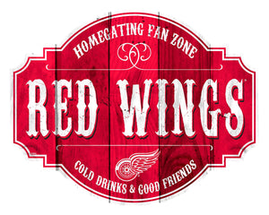 Detroit Red Wings Sign Wood 12 Inch Homegating Tavern - Special Order - Fan Creations