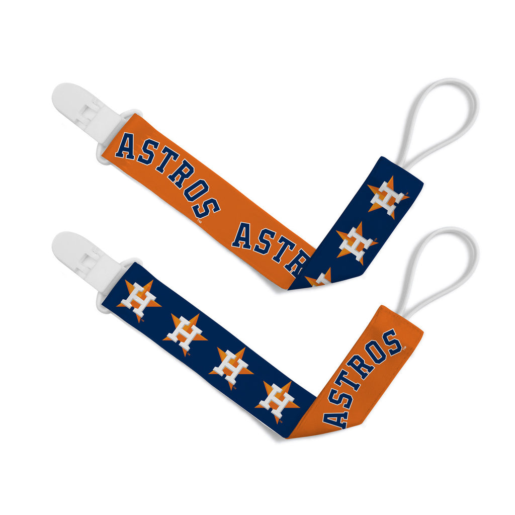 Houston Astros Pacifier Clips 2 Pack - Masterpieces Puzzle Company