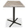 Holland Bar Stool Co. Holland Bar Stool OD211-3036BWOD30SQRustic 36 in. Black Table with 30 x 30 in. Indoor & Outdoor Rustic Square Top
