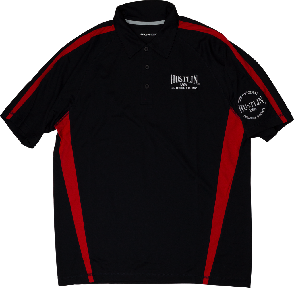 Hustlin USA HUSP02 Mens Polo - LARGE Apparel