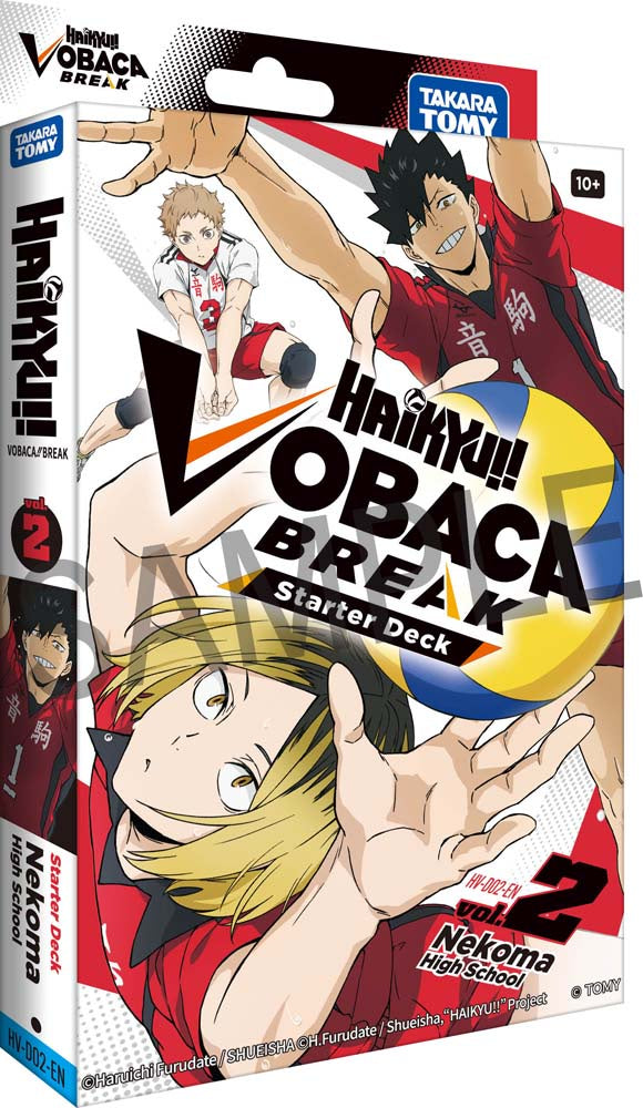 Haikyu!! Vobaca!! Break TCG: Nekoma High School Starter Deck - Vol. 1 - The Dumpster Batte - English Version