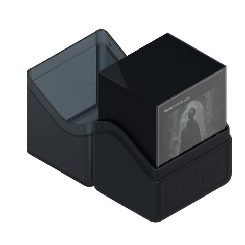 Heavy Play - Heavy Play Rfg Deck Box 80 Double Sleeved Warlock Black