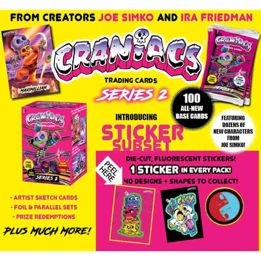 Ira Friedman Enterprises Llc -  Craniacs - Craniacs Trading Cards Series 2 Hobby Box Blasters Pre-Order