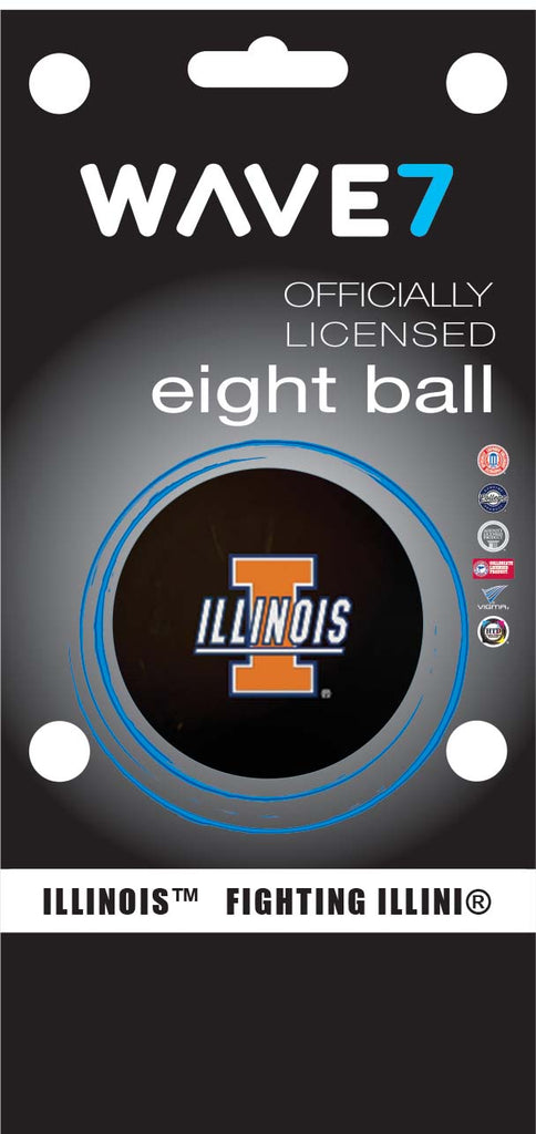 ILLINOIS EIGHT BALL BLACK - ILLBBE100