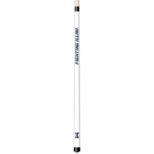ILLINOIS ENGRAVED BILLIARD CUE WHITE / BLUE - ILLBCE101-JR
