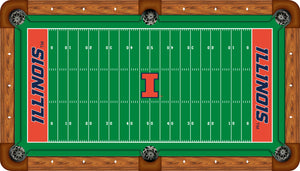 ILLINOIS BILLIARD TABLE FELT - RECREATIONAL GRIDIRON - ILLBTF000-8R