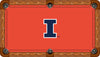 ILLINOIS BILLIARD TABLE FELT - RECREATIONAL ORANGE - ILLBTF412-9R
