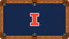 ILLINOIS BILLIARD TABLE FELT - RECREATIONAL BLUE - ILLBTF421-8R