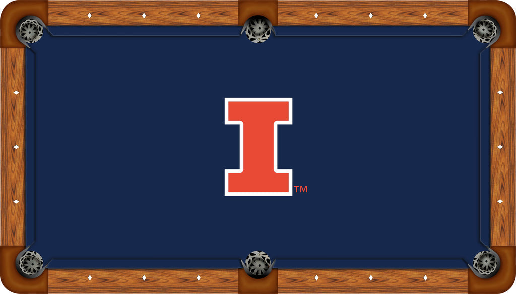 ILLINOIS BILLIARD TABLE FELT - RECREATIONAL BLUE - ILLBTF421-8R