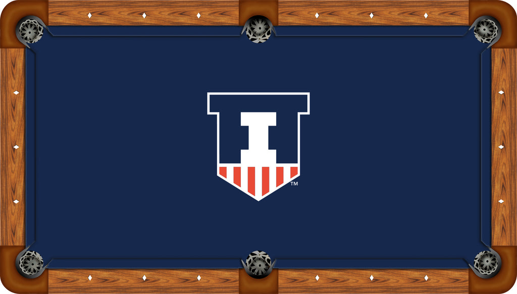 ILLINOIS BILLIARD TABLE FELT - RECREATIONAL BLUE - ILLBTF501-9R
