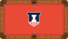 ILLINOIS BILLIARD TABLE FELT - RECREATIONAL ORANGE - ILLBTF502-9R