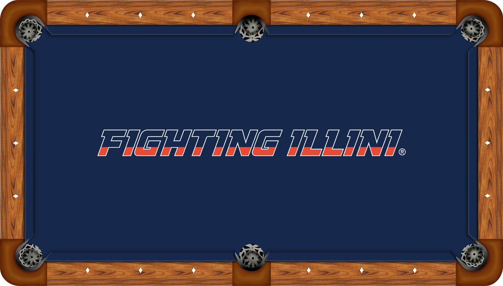 ILLINOIS BILLIARD TABLE FELT - RECREATIONAL BLUE - ILLBTF601-8R