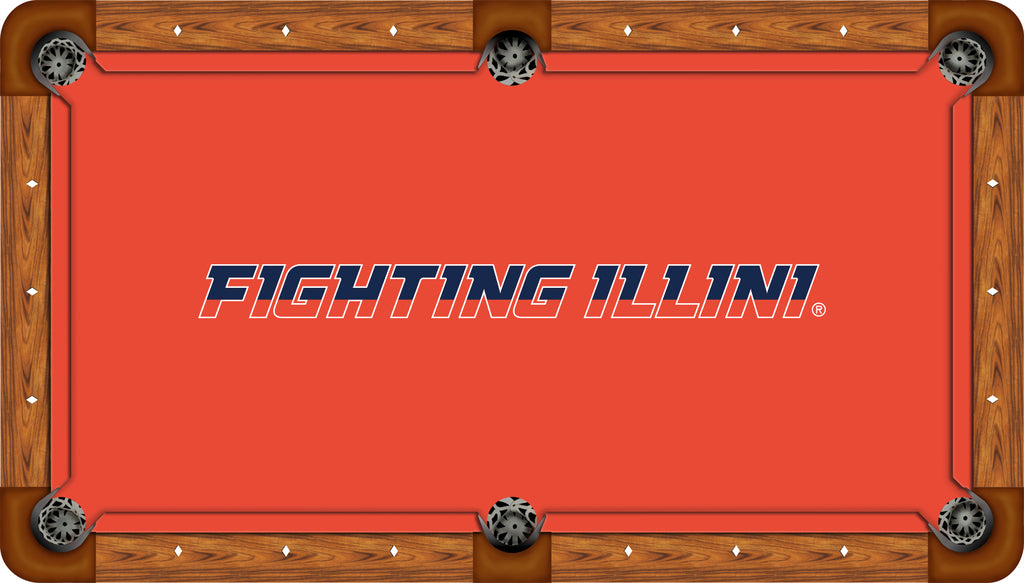 ILLINOIS BILLIARD TABLE FELT - RECREATIONAL ORANGE - ILLBTF602-9R