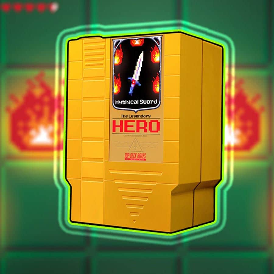 Infinite Black Llc -  One-Up Games: Deck Box Gold Legendary Hero