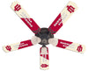 INDIANA CEILING FAN - 52'' CRIMSON/CREAM - INDFAN100-52