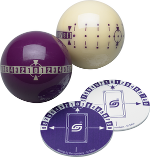 Aramith IPABN Aiming By The Numbers - 2 1/4'' Instructional Products and Training Aids