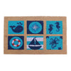 Imports Decor 565PVC Sea Life Coconut Husk Mat