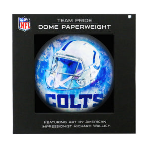 Indianapolis Colts Paperweight Domed - Sporticulture