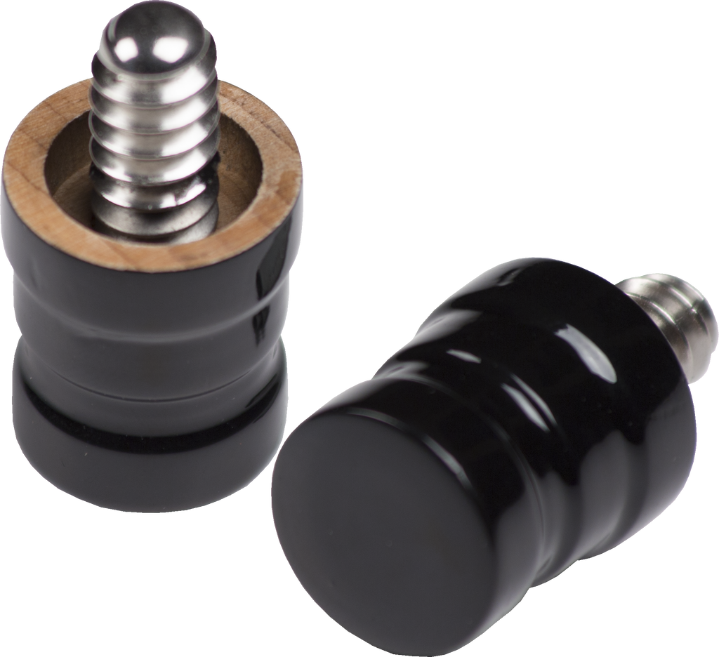 Action JPEXMALE Exotic Wood Joint Protector  - Black Stained Maple 5/16 x 18 Joint Protectors