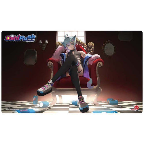 Japanime Games -  Oshi Push Tcg: Gen Two Hidden Links: Standard Size Neoprene (24 X 14 Inch) Playmat: Linechu Pre-Order