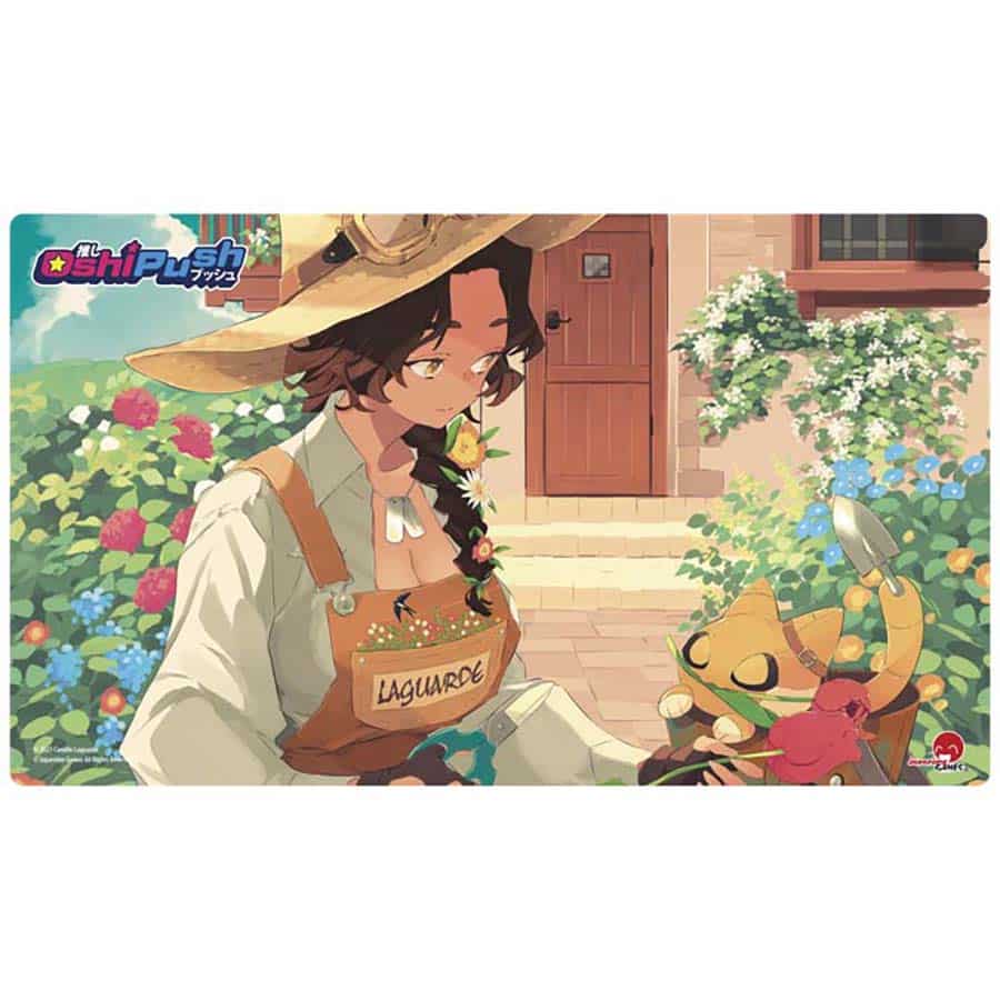 Japanime Games -  Oshi Push Tcg: Gen Two Hidden Links: Standard Size Neoprene (24 X 14 Inch) Playmat: Captain Camille Pre-Order