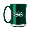 New York Jets Coffee Mug 14oz Sculpted Relief Team Color - Logo Brands