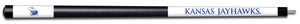 KANSAS ENGRAVED BILLIARD CUE WHITE / BLUE - KANBCE101