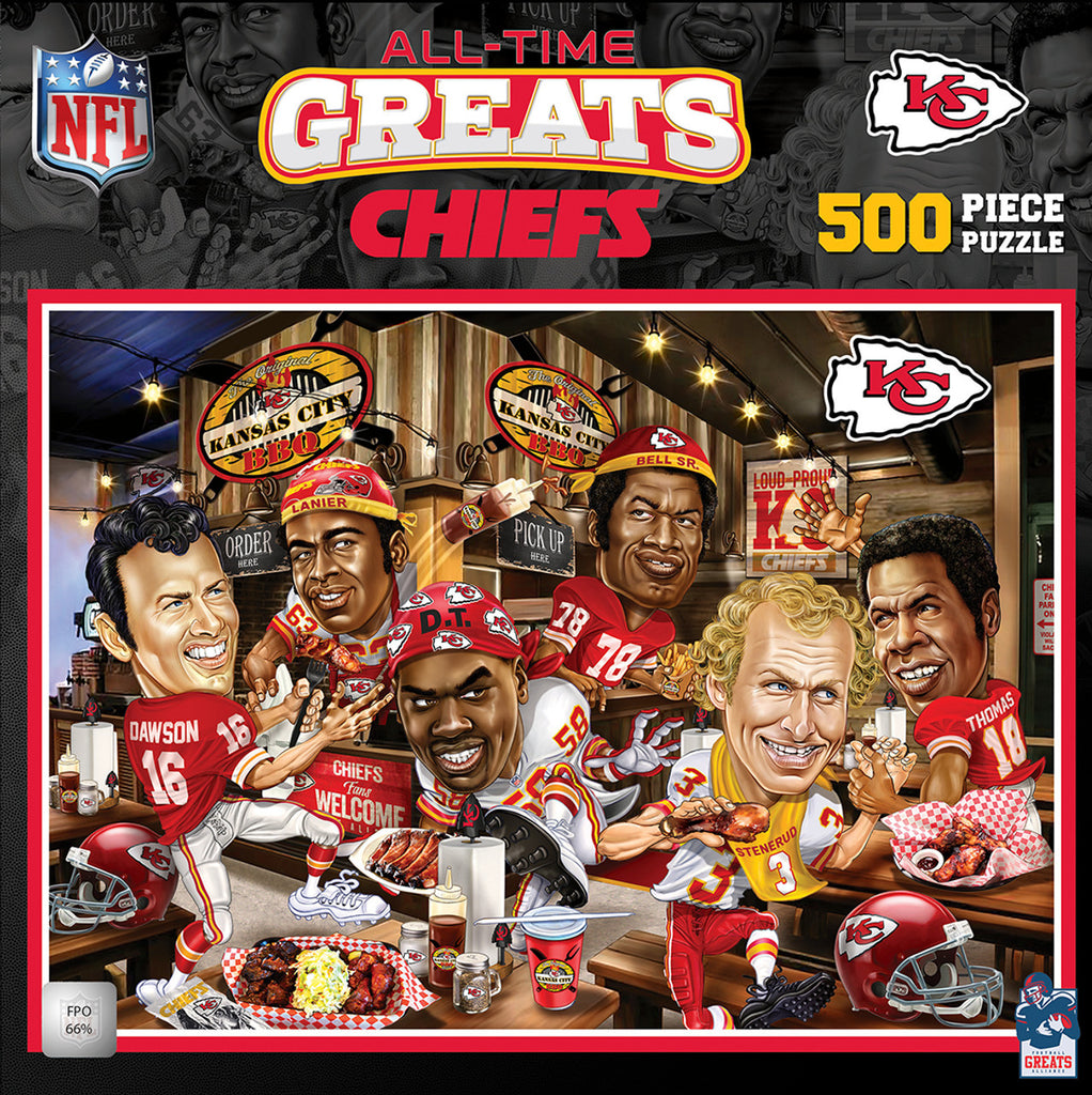 Kansas City Chiefs Puzzle 500 Piece All-Time Greats - Masterpieces Puzzle Company