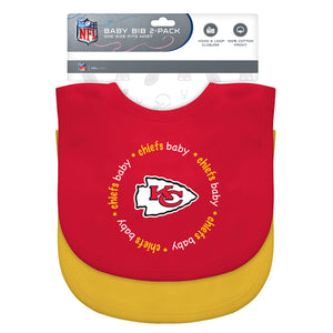 Kansas City Chiefs Baby Bib 2 Pack - Masterpieces Puzzle Company