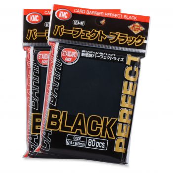 Kmc - Kmc Sleeves Usa Pack Black Perfect Fit 80-Count