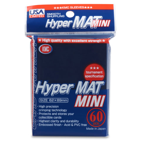 Kmc - Kmc Small Sleeves Usa Pack Hyper Matte Blue 60-Count