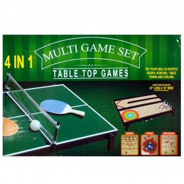 Kole Imports OS191-1 4 in 1 Tabletop Multi-Game Set