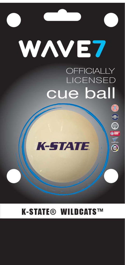 KANSAS STATE CUE BALL WHITE - KSUBBC200