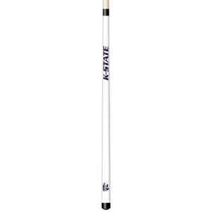 KANSAS STATE ENGRAVED BILLIARD CUE WHITE / PURPLE - KSUBCE101-JR