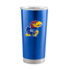 Kansas Jayhawks Travel Tumbler 20oz Stainless Steel - Logo Brands