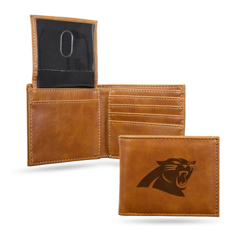 Carolina Panthers Wallet Billfold Laser Engraved - Rico Industries
