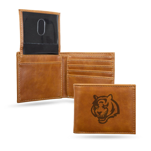 Cincinnati Bengals Wallet Billfold Laser Engraved - Rico Industries