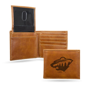 Minnesota Wild Wallet Billfold Laser Engraved - Rico Industries