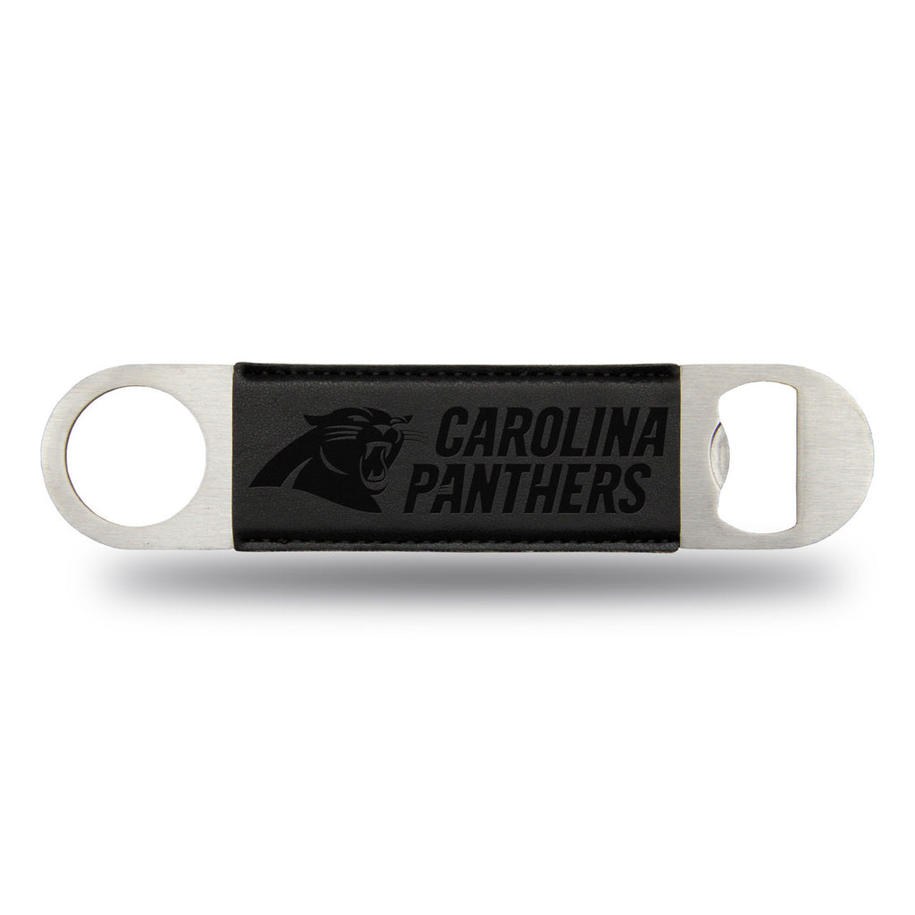 Carolina Panthers Bar Blade Bottle Opener Laser Engraved - Rico Industries