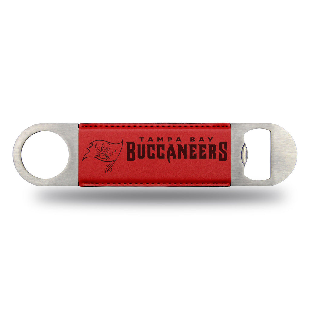 Tampa Bay Buccaneers Bar Blade Bottle Opener Laser Engraved - Rico Industries