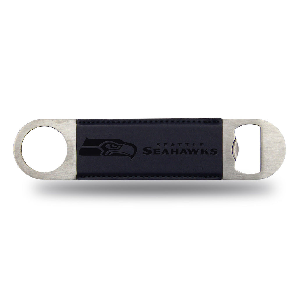 Seattle Seahawks Bar Blade Bottle Opener Laser Engraved - Rico Industries