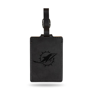 Miami Dolphins Luggage Tag Laser Engraved - Rico Industries