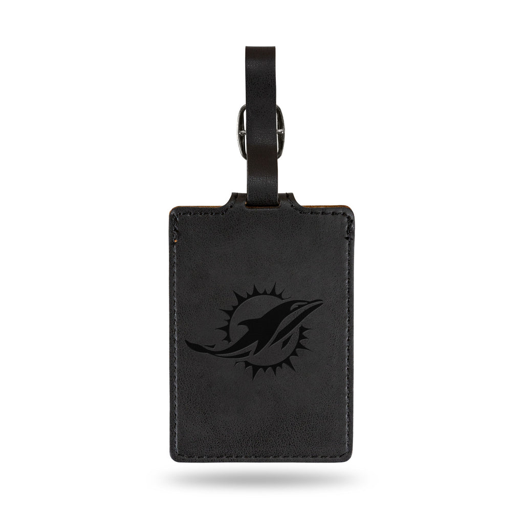 Miami Dolphins Luggage Tag Laser Engraved - Rico Industries