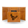 Houston Texans Wallet Trifold Laser Engraved - Rico Industries