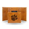 Clemson Tigers Wallet Trifold Laser Engraved - Rico Industries